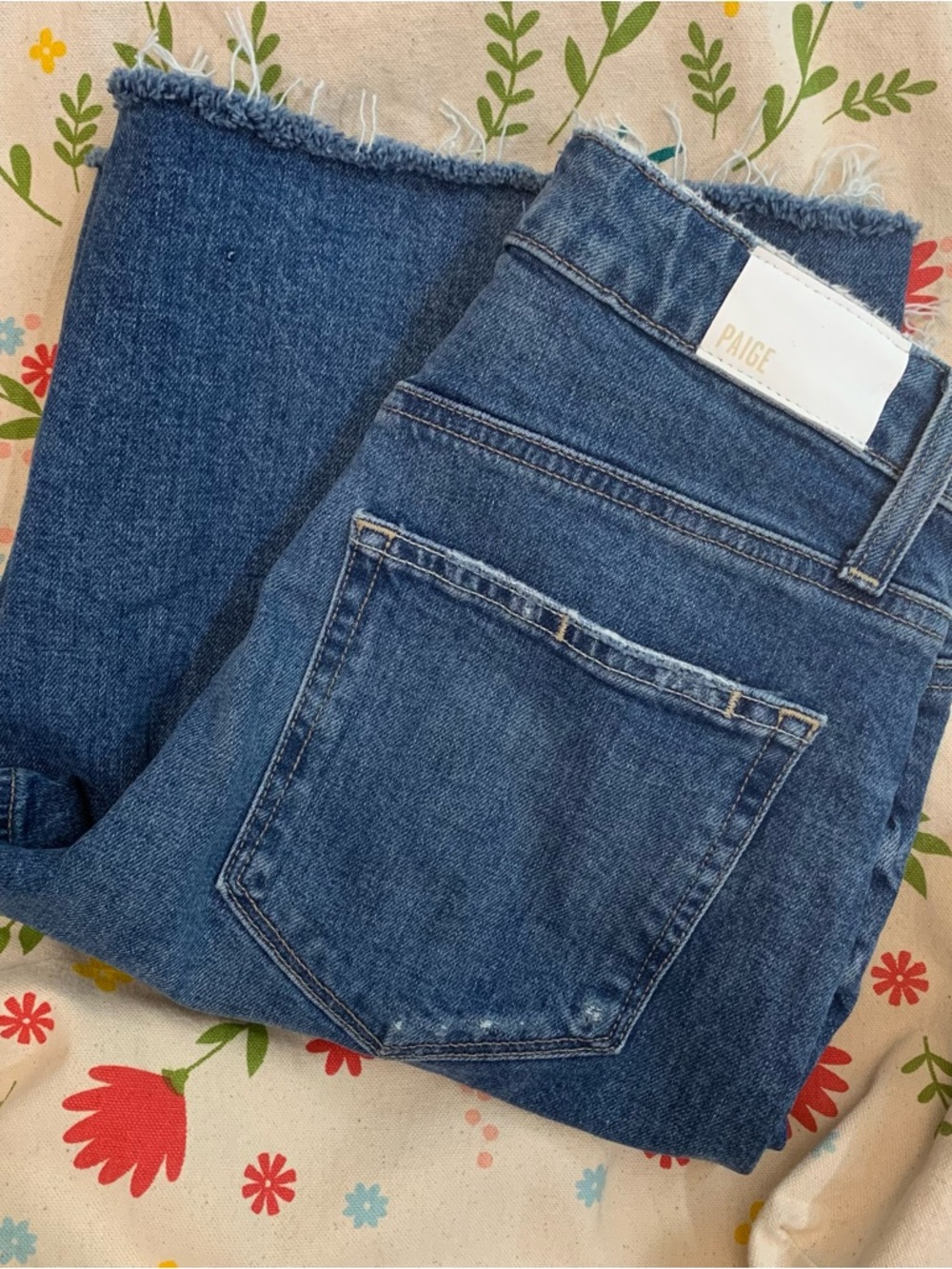 Paige Cadee Familia High-Waist Denim Bermuda Shorts - Blue - Picture 8 of 9